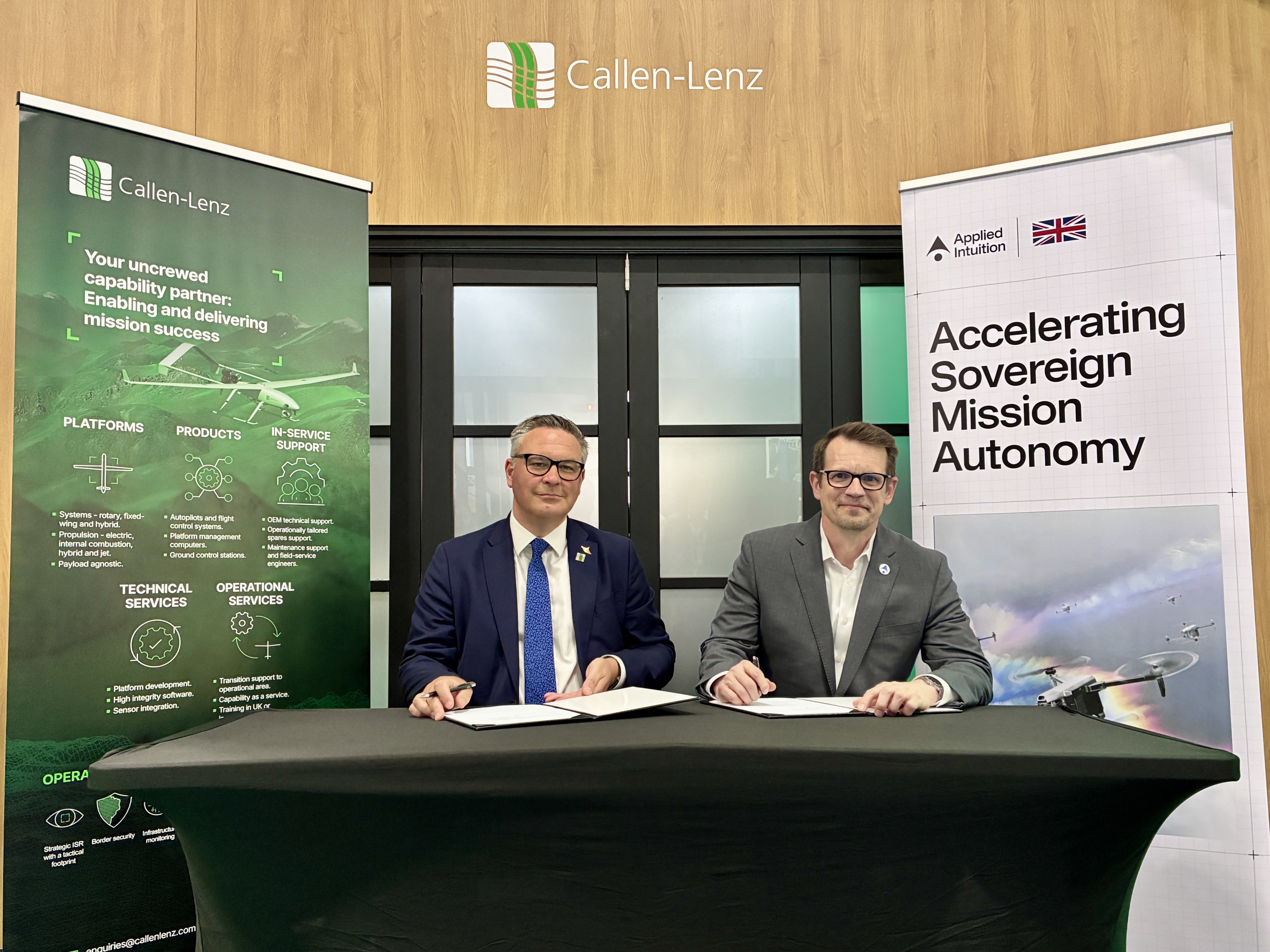 Callen-Lenz and Applied Intuition UK sign MOU at FIAS 2026